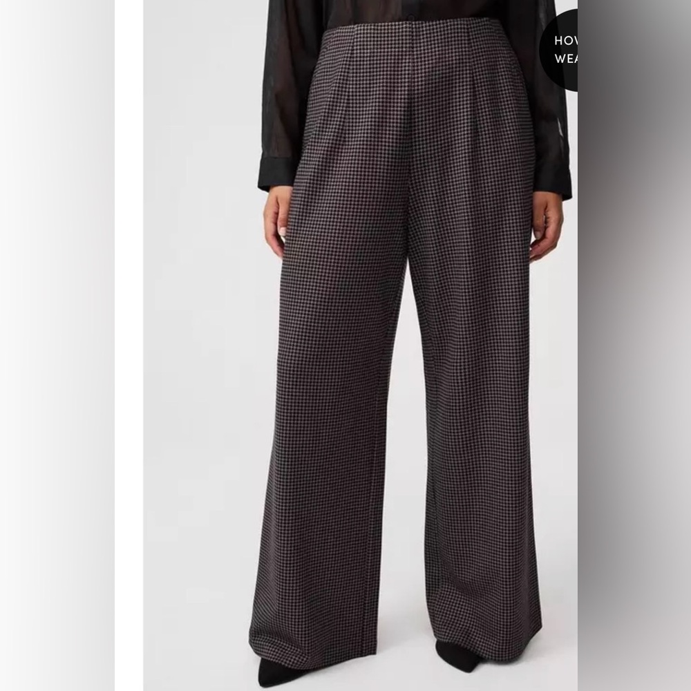 NWT Herringbone Pull-On Wide-Leg Lightweight Ponte Pant Torrid 18 20 2X